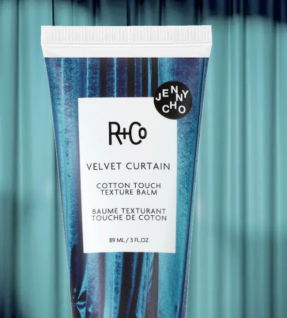 R+Co Velvet Curtain Cotton Texture Balm - Styling Cream for Frizz Control & Shine | Perfect for Curly, Wavy & Coarse Hair Types | Salon-Quality Hair Styling at Home
