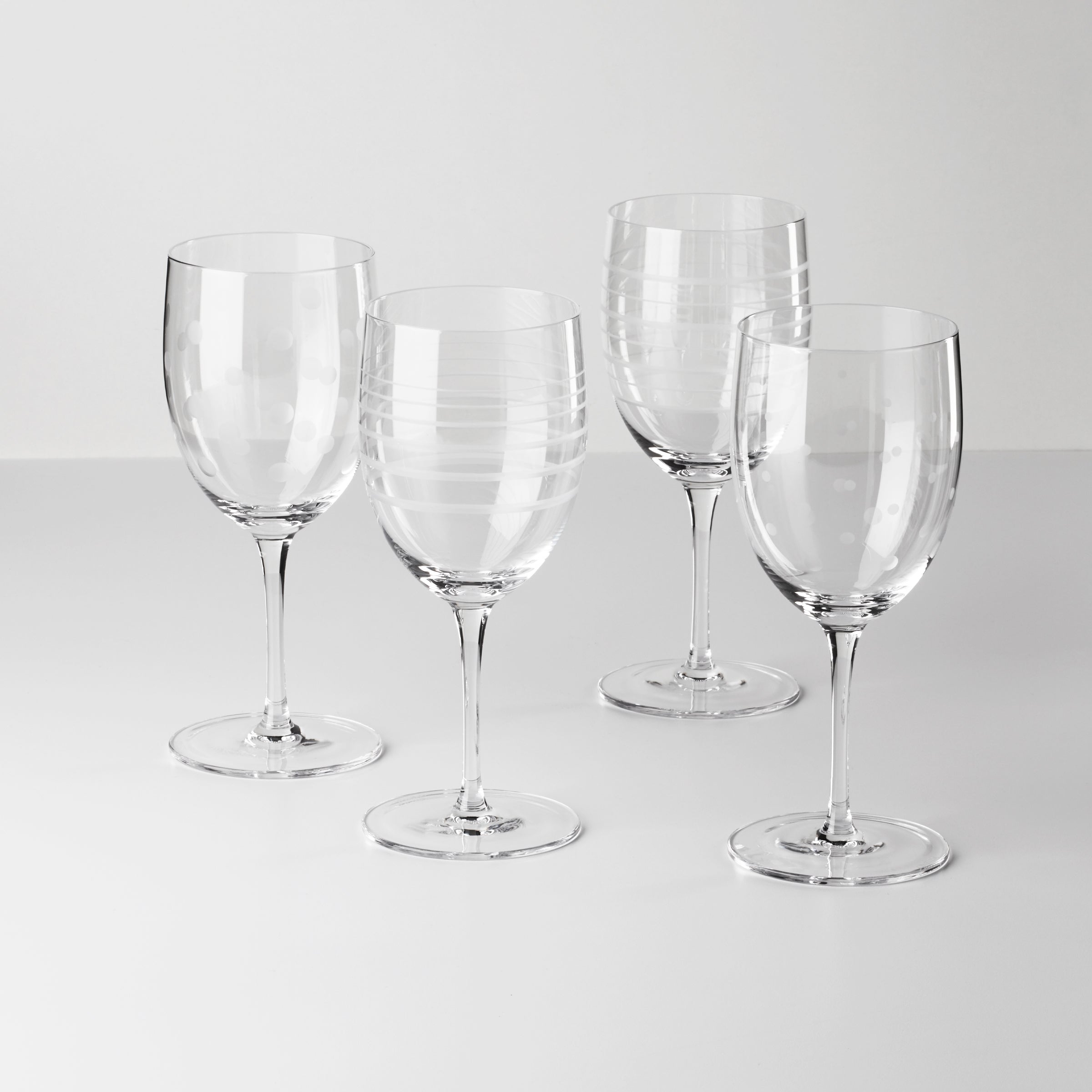 Premium Mingle Wine Glasses Set of 4 - Elegant Stemware for Red & White Wine - Perfect for Dinner Parties, Weddings & Home Entertaining