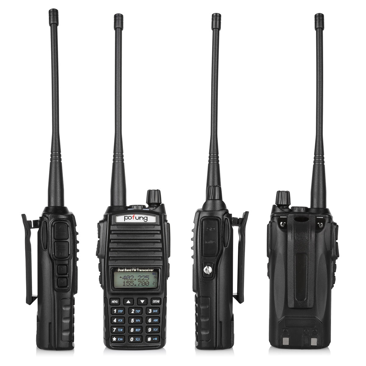 Baofeng UV-82 Dual Band Two-Way Radio with Dual PTT - 136-174MHz & 400-520MHz VHF/UHF Walkie Talkie for Outdoor, Hiking, Camping & Emergency Communication