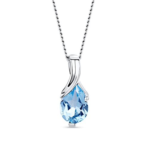 14 K White Gold Topaz