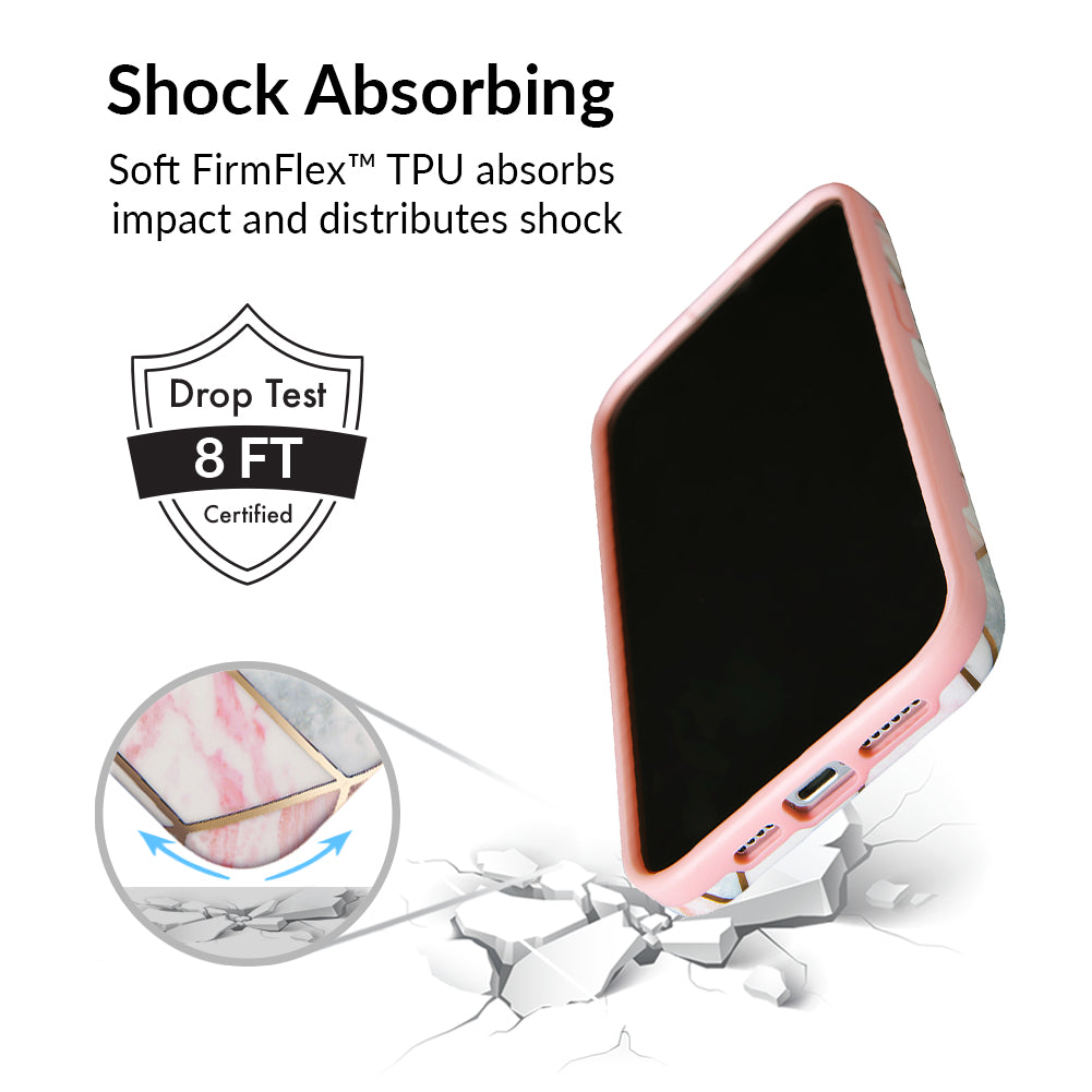 Geometric Marble iPhone Case - Stylish & Durable Phone Cover for iPhone 13/14/15 Pro Max - Perfect for Work, Travel & Everyday Protection