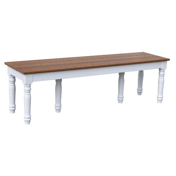 Farm House 82 Bench - Rustic Wooden Bench for Entryway, Living Room & Garden - Perfect for Farmhouse, Cottage & Outdoor Decor