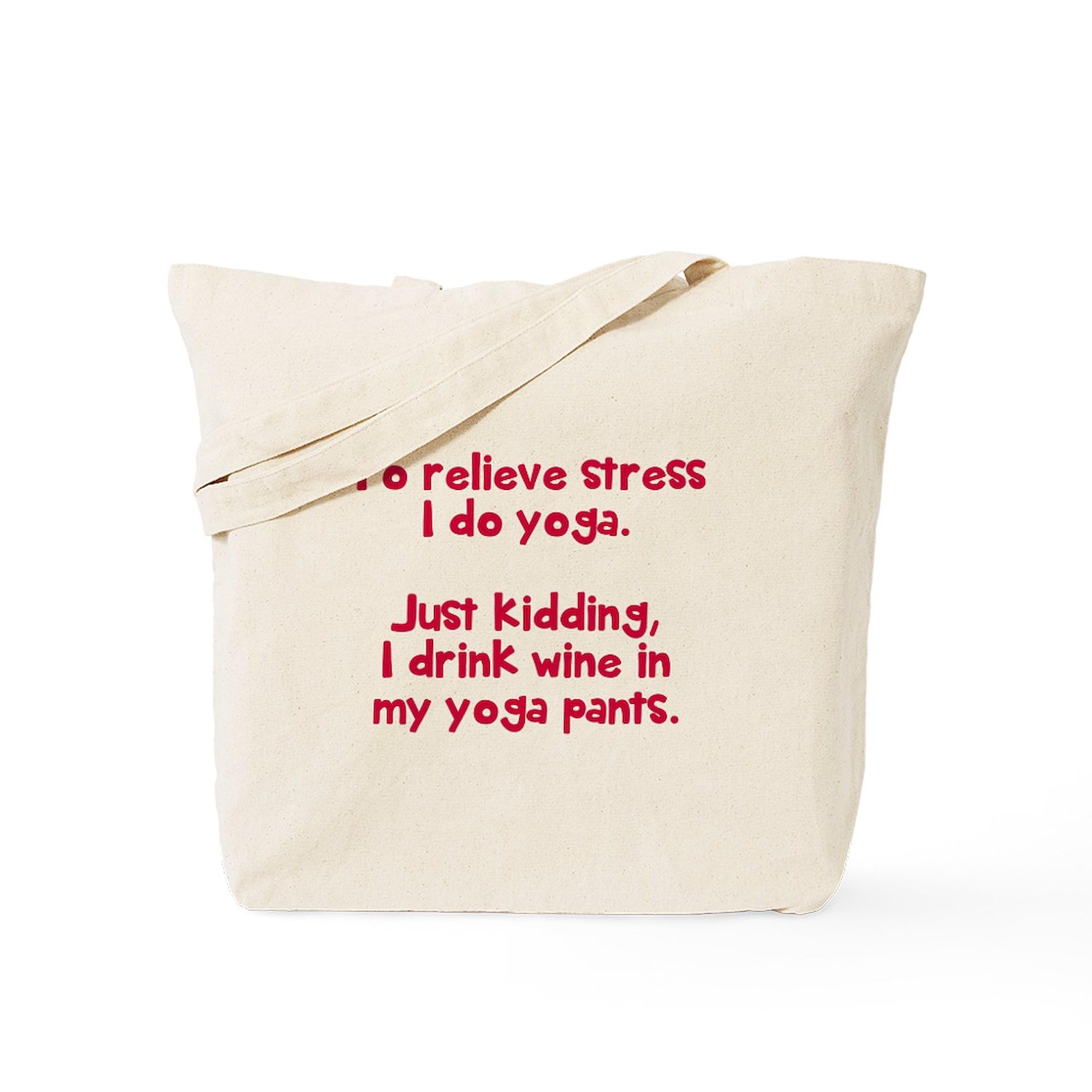 Drink Wine Tote Bag - Natural Canvas Reusable Shopping Bag for Groceries, Beach & Wine Tasting