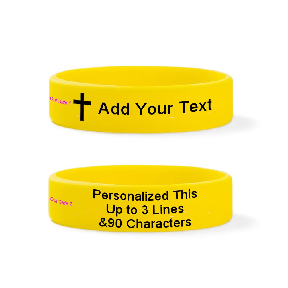 Customizable Christian Silicone Bracelets with Bible Verses - Inspirational Gifts for Men & Women, Perfect for Church & Daily Encouragement