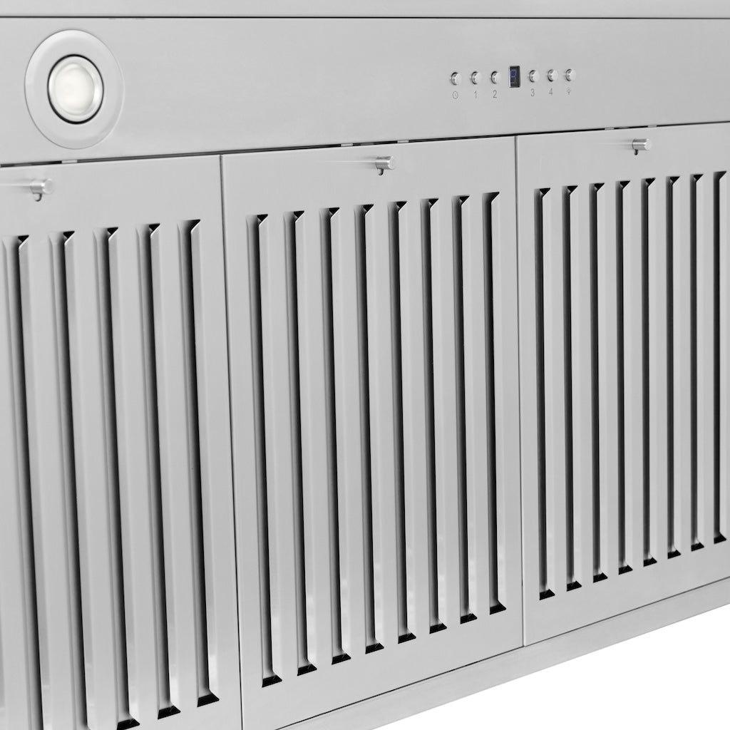 ZLINE KB4STZ MB Autograph Edition Convertible Range Hood - Stainless Steel with Matte Black Accents | Professional Kitchen Ventilation for Modern Homes | Perfect for Gas Stoves, Cooking Areas & Open Concept Kitchens