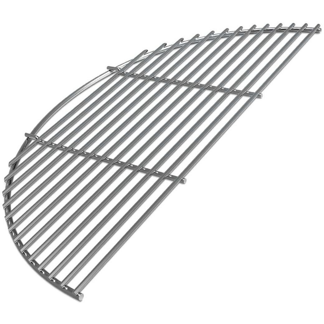 Big Green Egg Half Stainless Steel Cooking Grid for Large Egg - Perfect for Grilling, Smoking & BBQ - Replacement Grill Grate for Outdoor Cooking Accessories