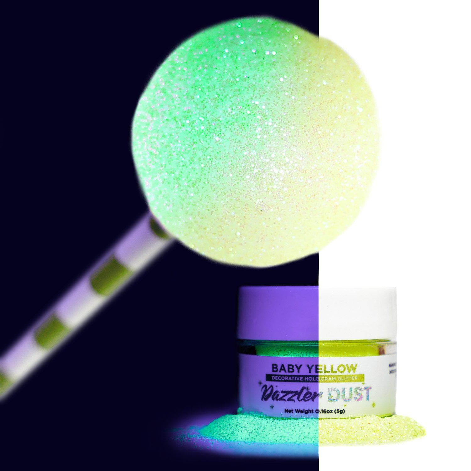 Premium Baby Yellow Craft Glitter | Dazzler Dust® for DIY Decorations, Scrapbooking & Party Supplies | Non-Toxic & Kid-Friendly