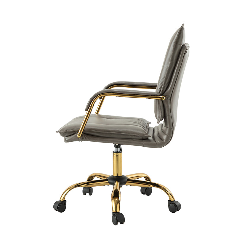 Stylish Michele Vegan Leather Task Accent Chair - Modern Office & Living Room Furniture for Home & Workspace