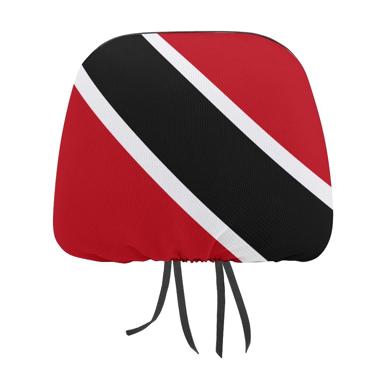 Trinidad and Tobago Flag Car Headrest Cover - Washable Protective Seat Accessory for Cars, SUVs & Trucks - Perfect for Travel, Road Trips & National Pride Decoration
