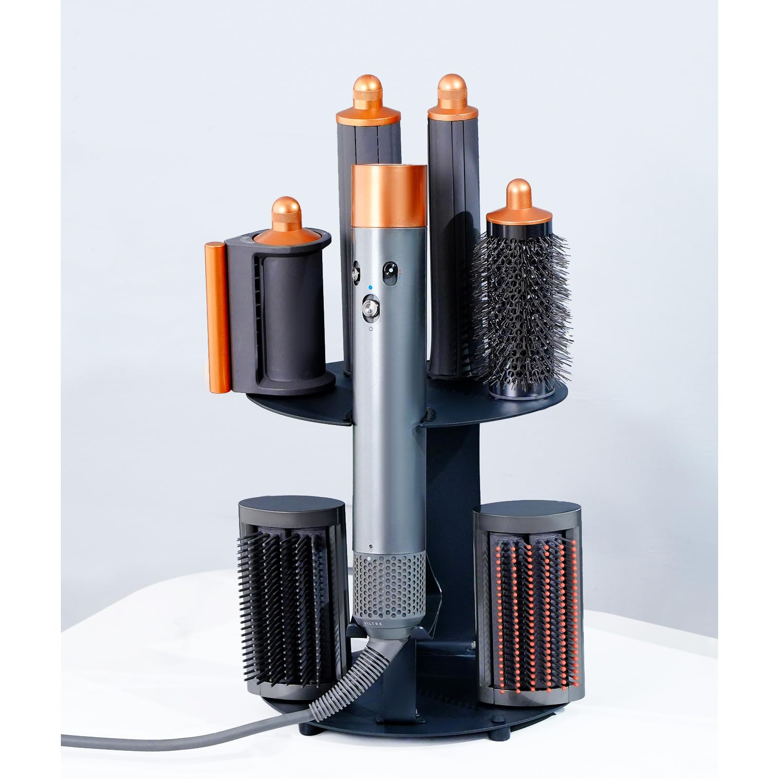 Dyson Airwrap Organizer Stand - Curling Iron Holder & Hair Tool Storage Rack, Wall Mountable Desktop Accessory for Home & Bathroom | Perfect for Salon-Style Styling & Clutter-Free Vanity Organization