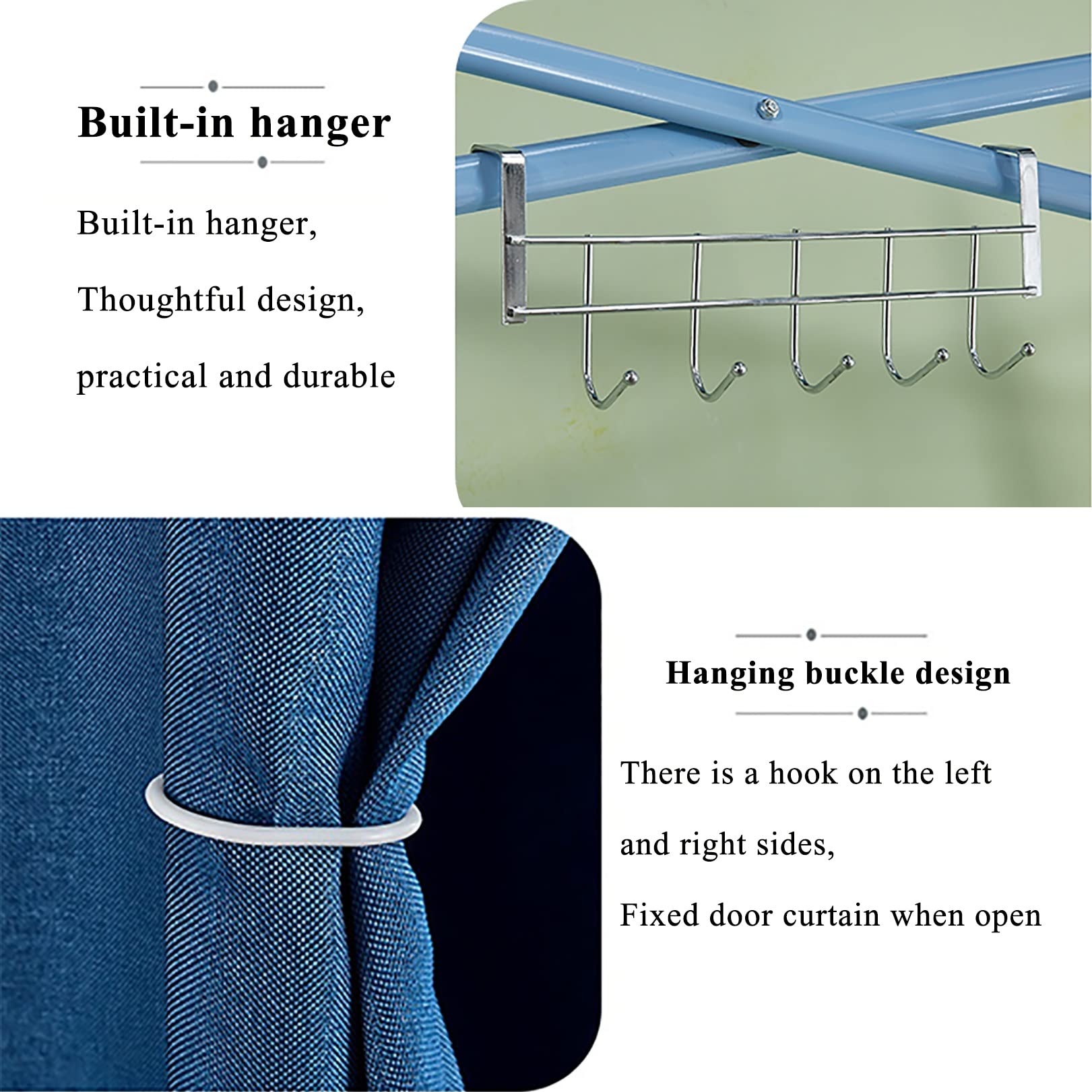 Portable Fitting Room with Blackout Curtain - Easy Assemble Privacy Changing Room for Clothing Stores, Home Try-On & Events | Mobile Dressing Booth with Strong Shading Protection