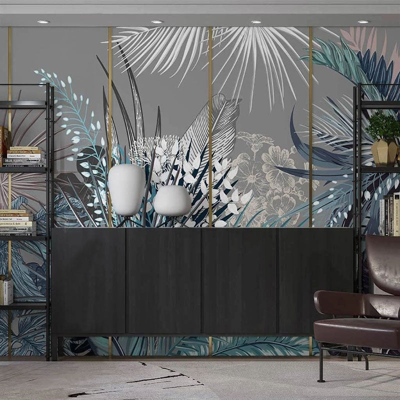 Tropical Wallpaper Mural - Lush Green Jungle Theme Peel & Stick Wallpaper for Home Decor | Perfect for Living Room, Bedroom, Nursery & Office