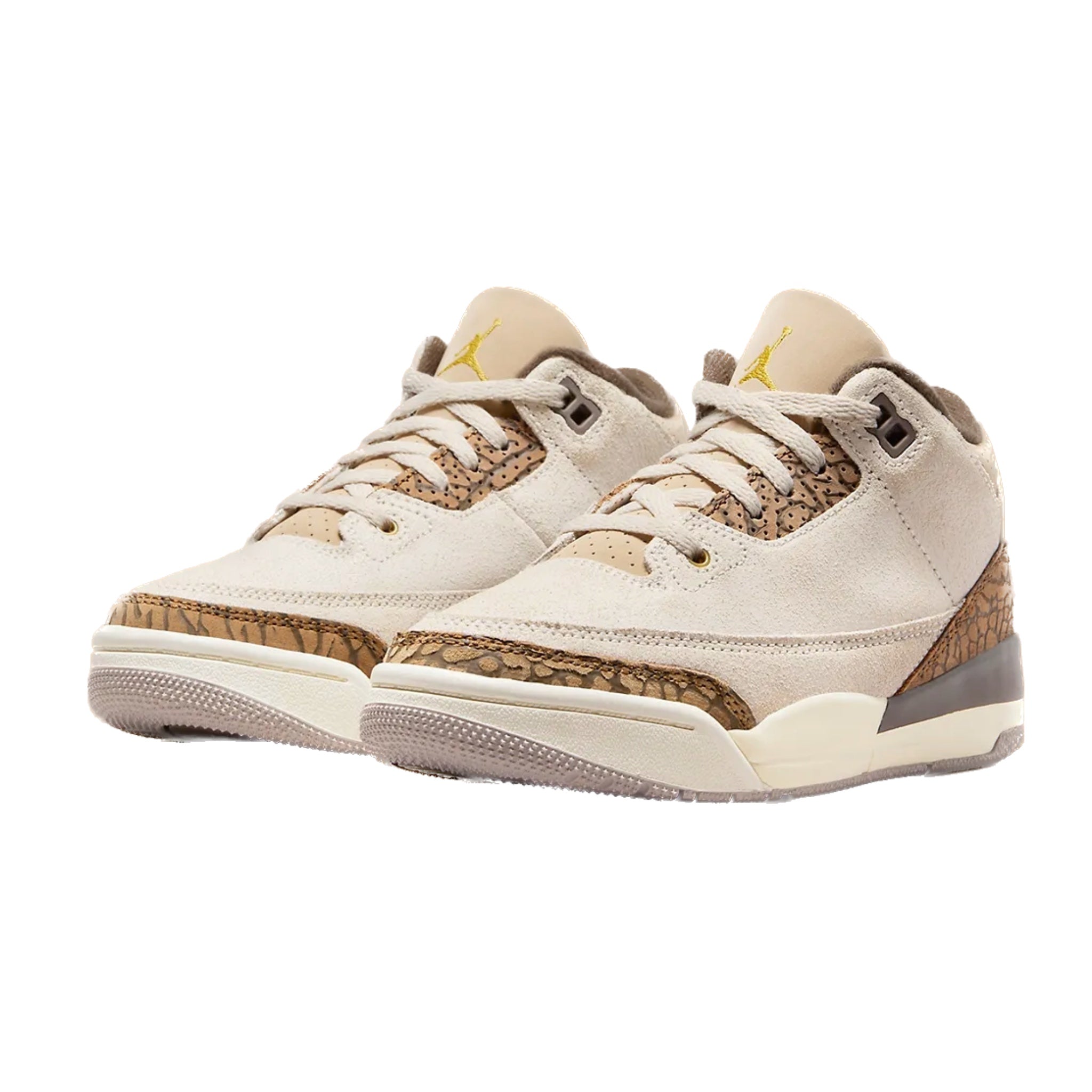Air Jordan 3 Retro Palomino GS Sneakers - Light Orewood Brown/Metallic Gold/British Tan - Basketball Shoes for Kids & Teens - Perfect for School, Sports & Casual Wear