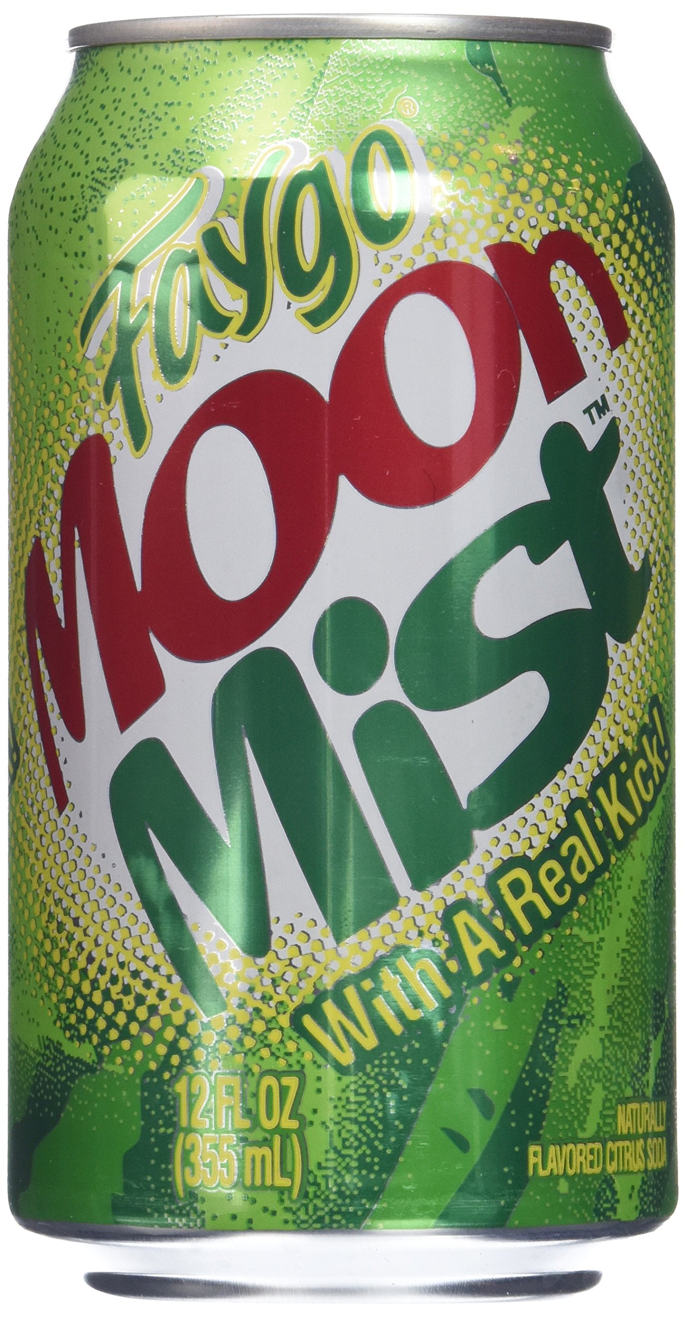 Faygo Moon Mist Soda - 12 Pack of 12 oz Cans (24 Total) - Refreshing Citrus Flavored Soft Drink for Parties, BBQs & Summer Gatherings