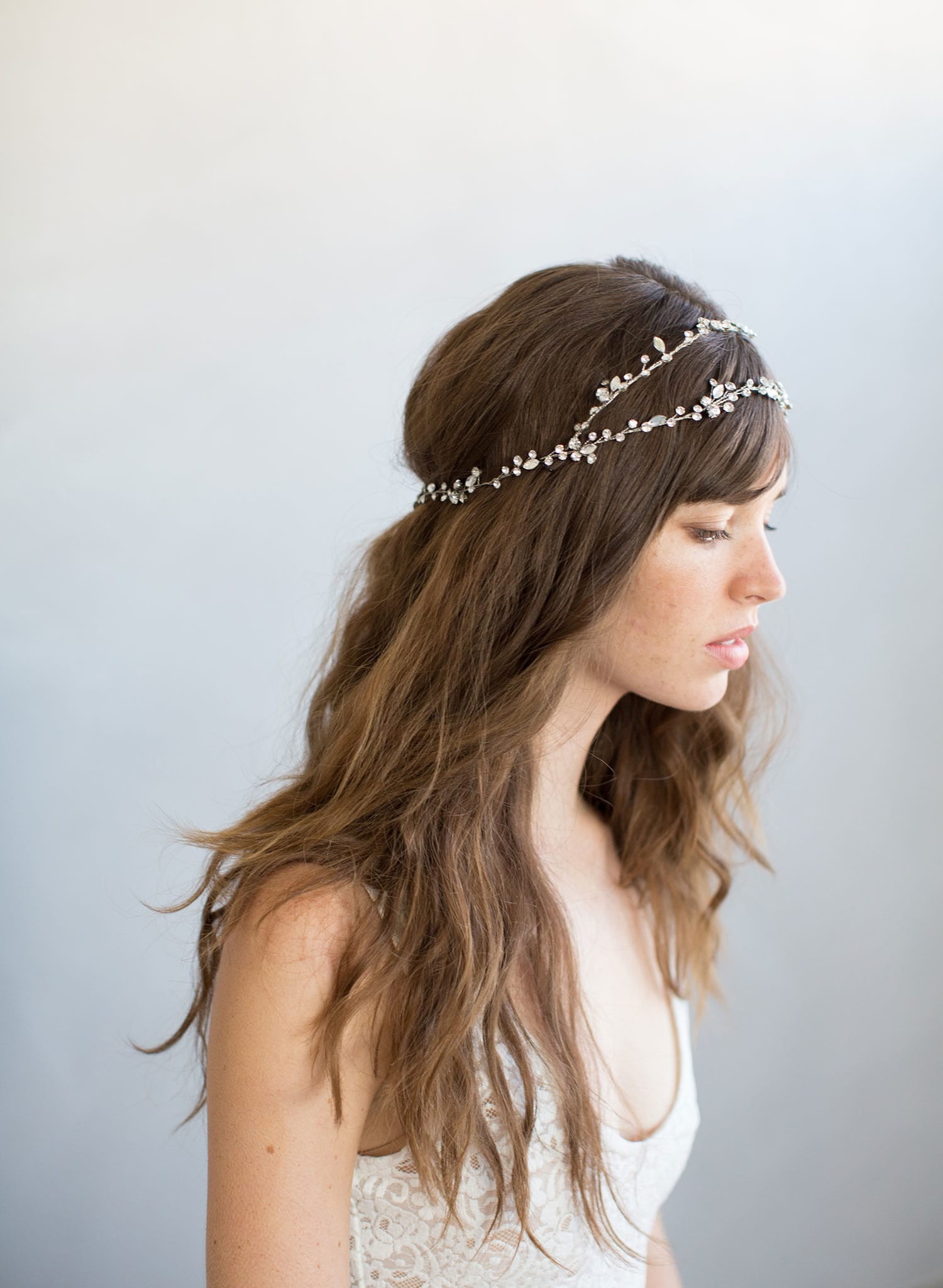 Elegant Extra Long Crystal Hair Vine - Wedding Bridal Hair Accessory for Boho, Prom & Formal Events (Style #735)