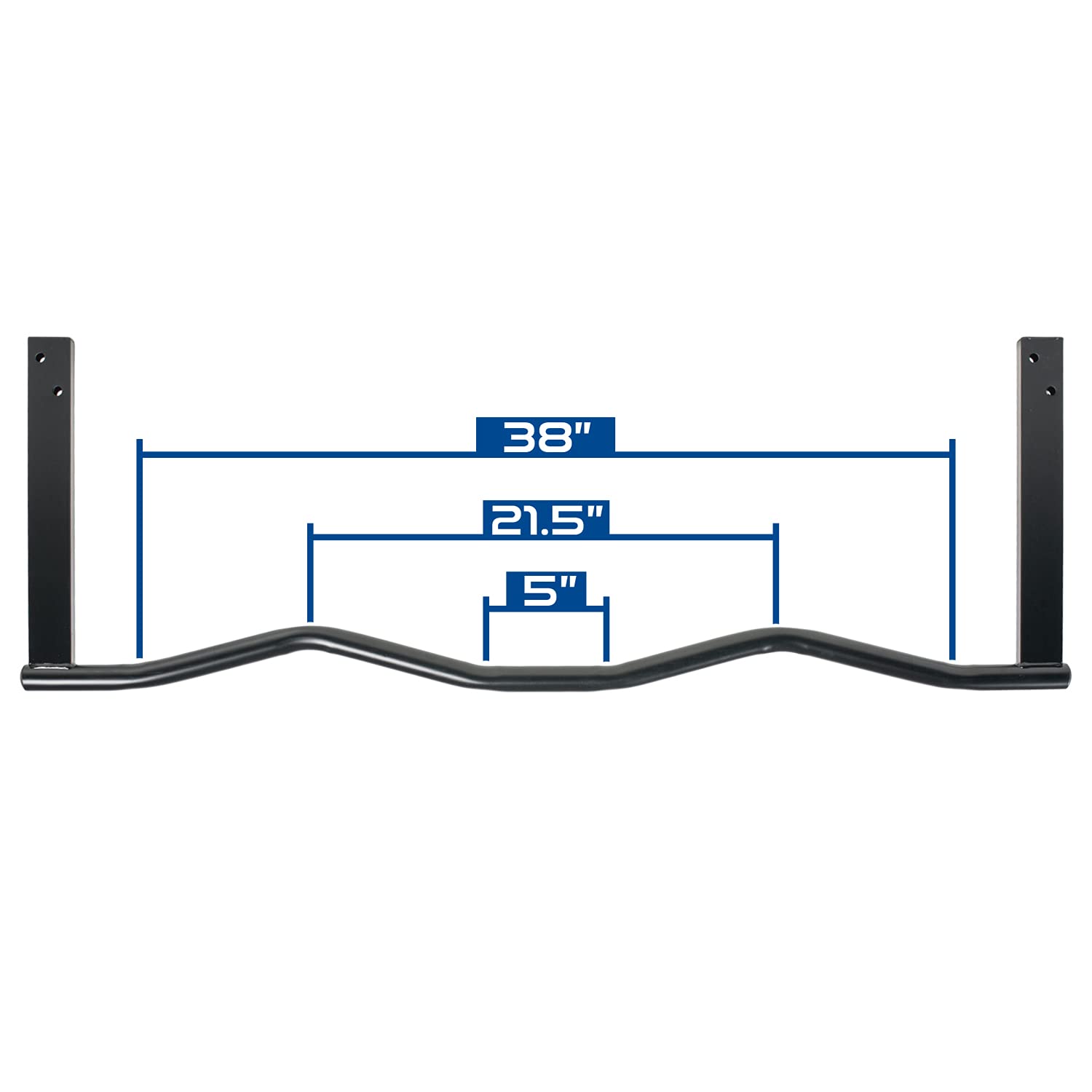 Ultimate Body Press Ergonomic Joist Mount Pull Up Bar - Heavy Duty Home Gym Equipment for Strength Training & Full Body Workouts (Perfect for Garage, Home Gym & Indoor Fitness)
