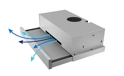 Westinghouse WRR614SB 60cm Slide Out Range Hood - Powerful Stainless Steel Kitchen Ventilation for Stove, Cooktop & Oven - Perfect for Modern Home Cooking & Smoke Removal