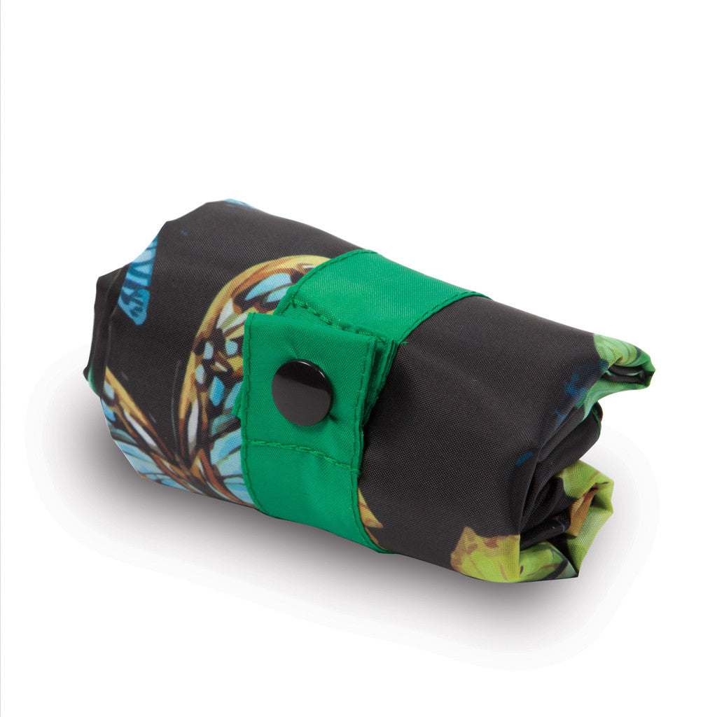 LOQI WILD Collection Eco-Friendly Reusable Tote Bag - Lightweight Foldable Shopping Bag for Groceries, Beach & Travel