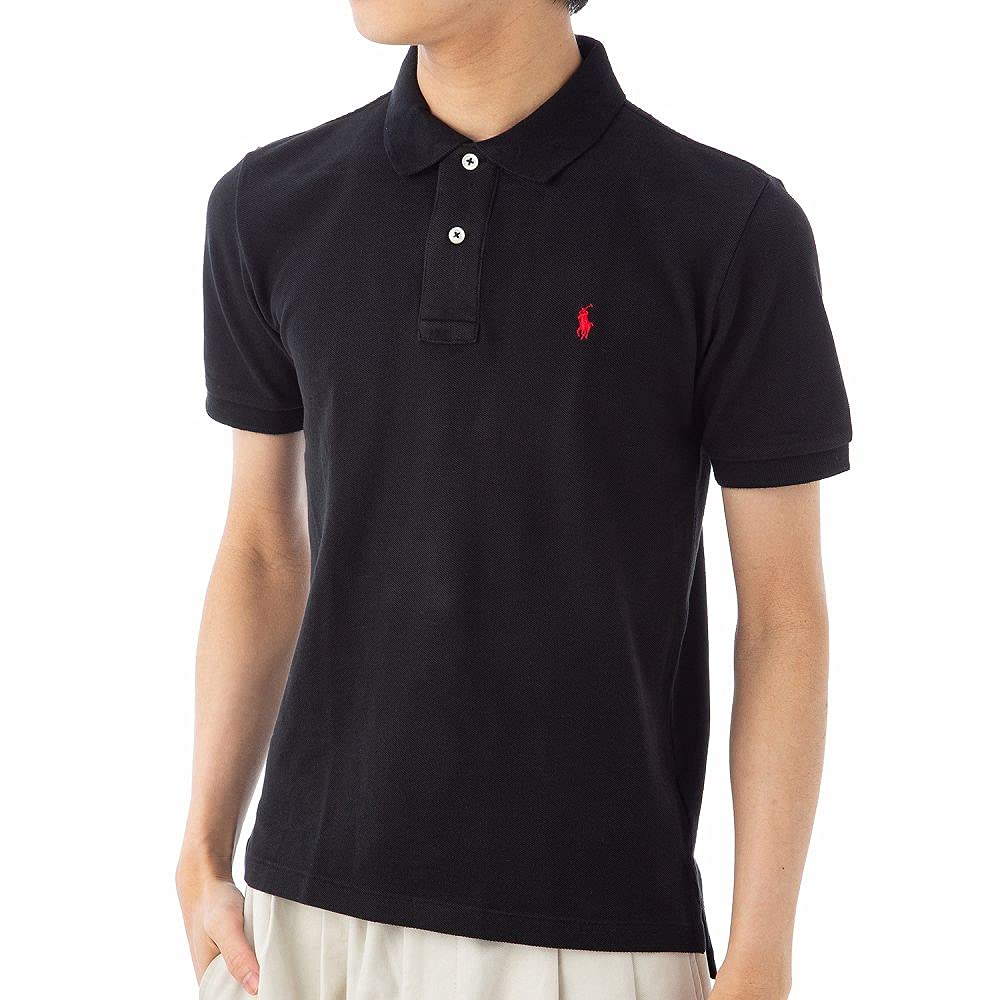 Ralph Lauren Kids Boys' Classic Mesh Polo Shirt - Black, Size 10-12 (Big Kids) | Comfortable & Breathable for School, Playdates & Casual Outings