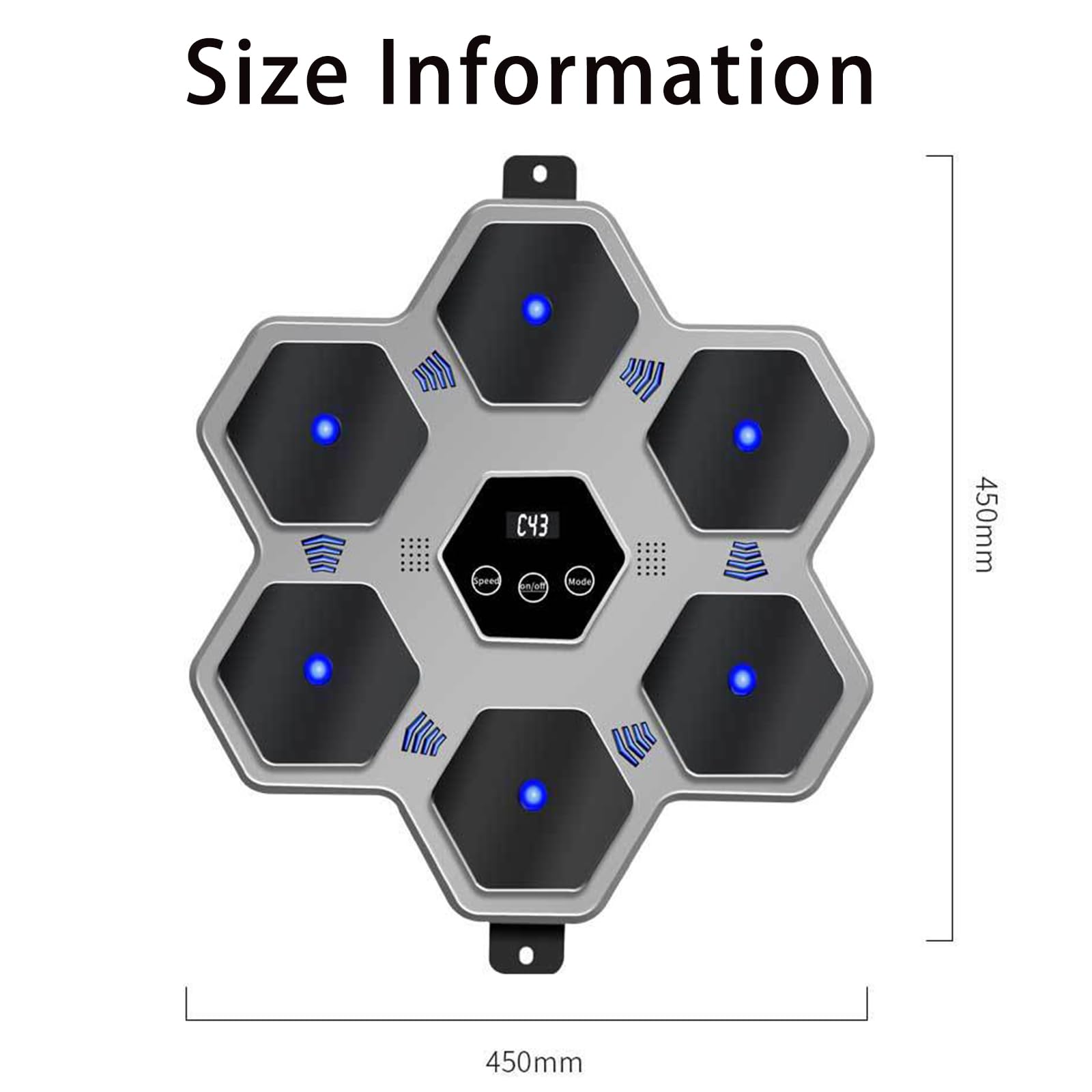 Wall-Mounted LED Electronic Boxing Trainer - Music Boxing Machine for Home Gym & Office Workout Equipment | Stress Relief & Fitness Training