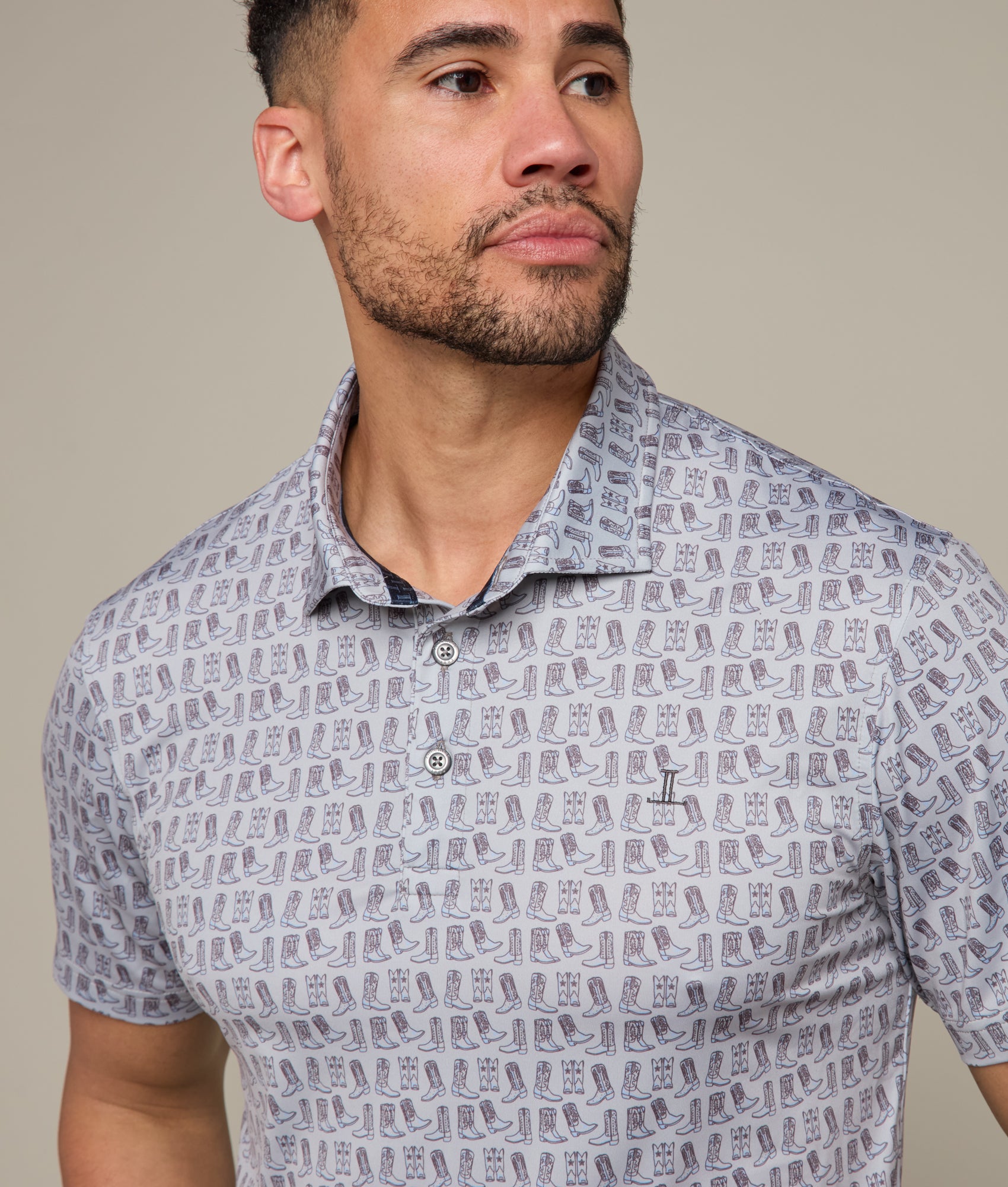 Lucchese Men's Golf Polo Shirt - Breathable & Moisture-Wicking Performance Polo for Golf, Casual Wear & Outdoor Activities