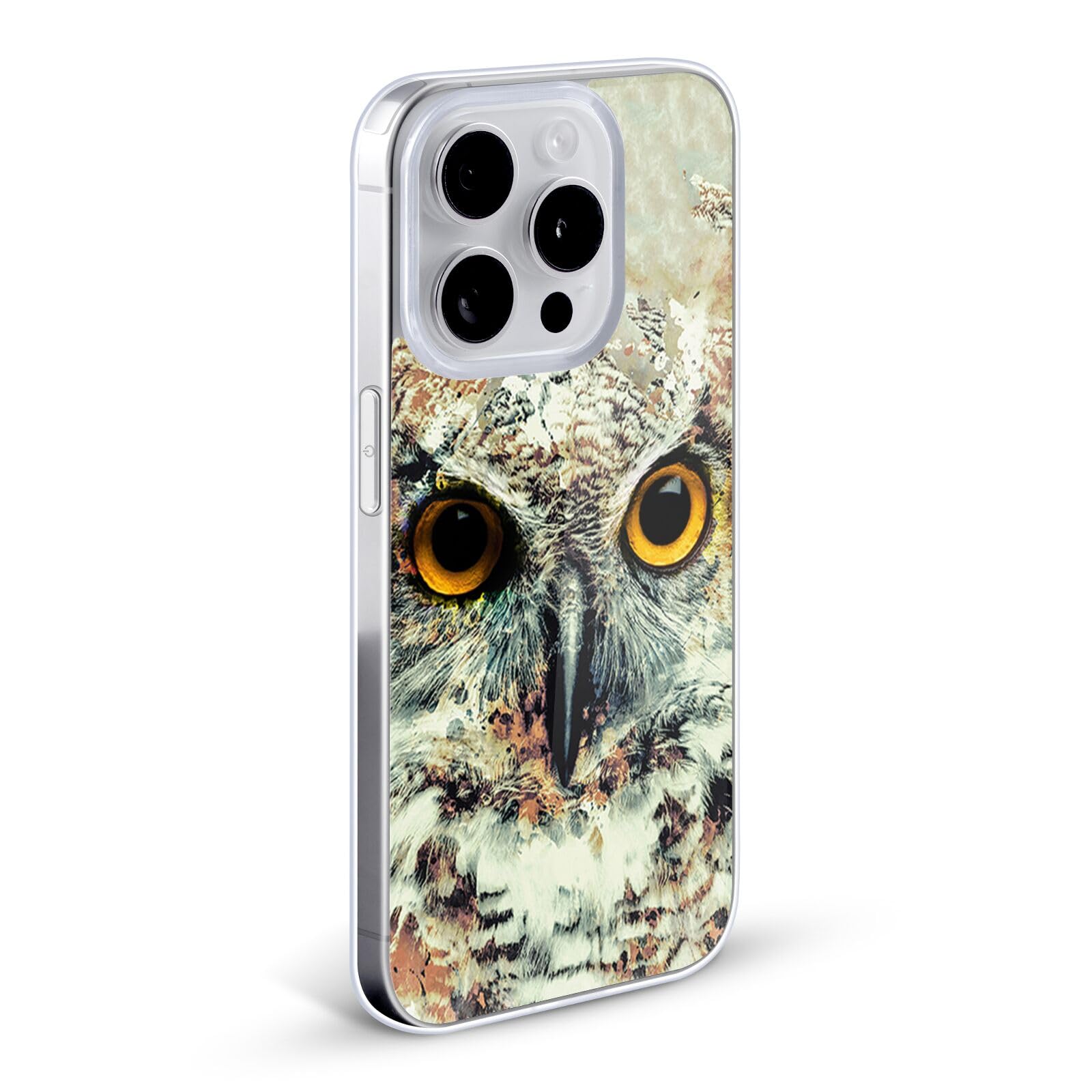 Officially Licensed Riza Peker Owl II Animals Soft Gel Case for iPhone 11 Pro Max - Cute Protective Phone Cover with Unique Animal Design - Perfect for Nature Lovers & Daily Use