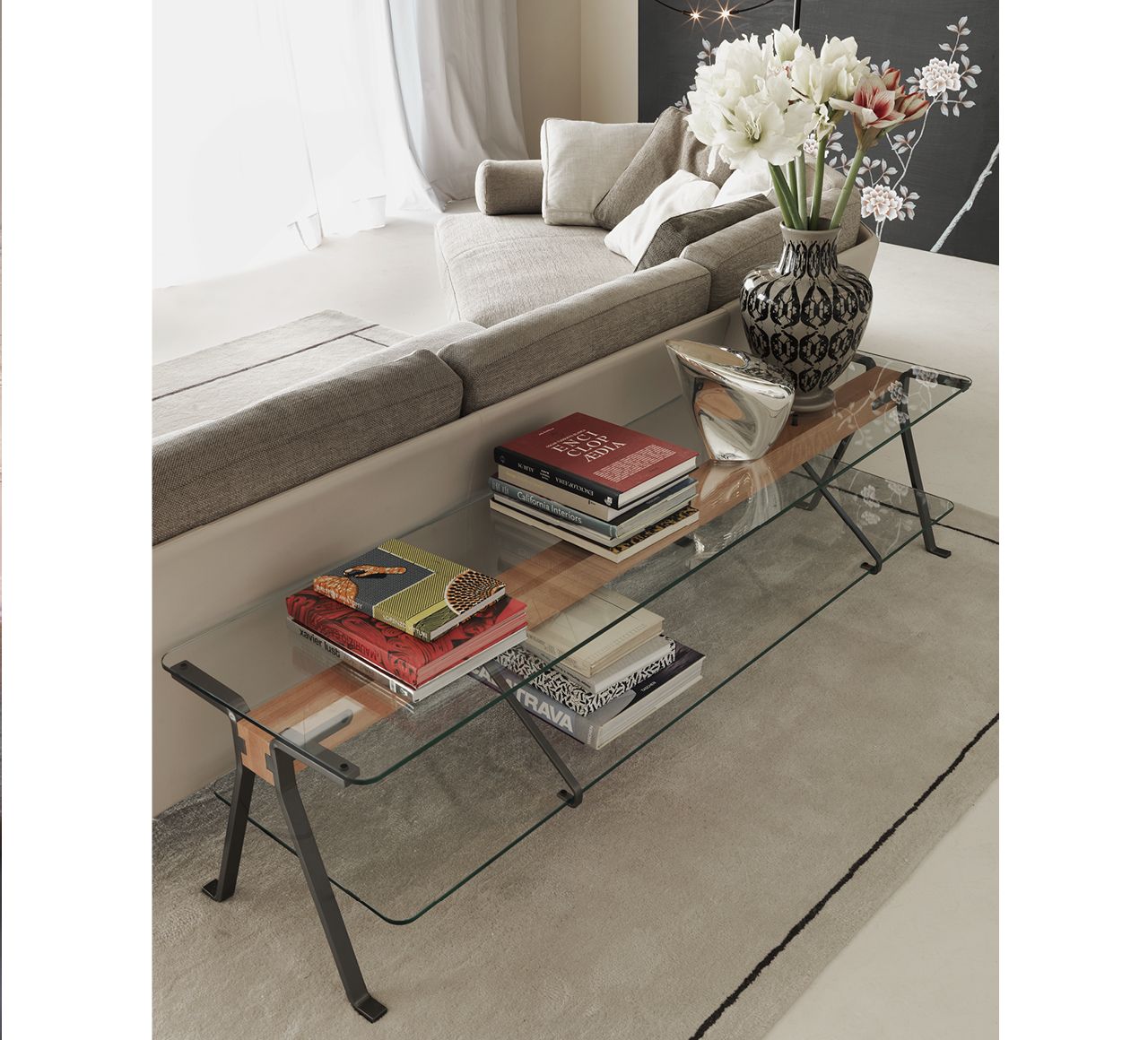Driade Fratello Modern Low Coffee Table - Minimalist Living Room Furniture for Small Spaces, Perfect for Apartments and Cozy Homes