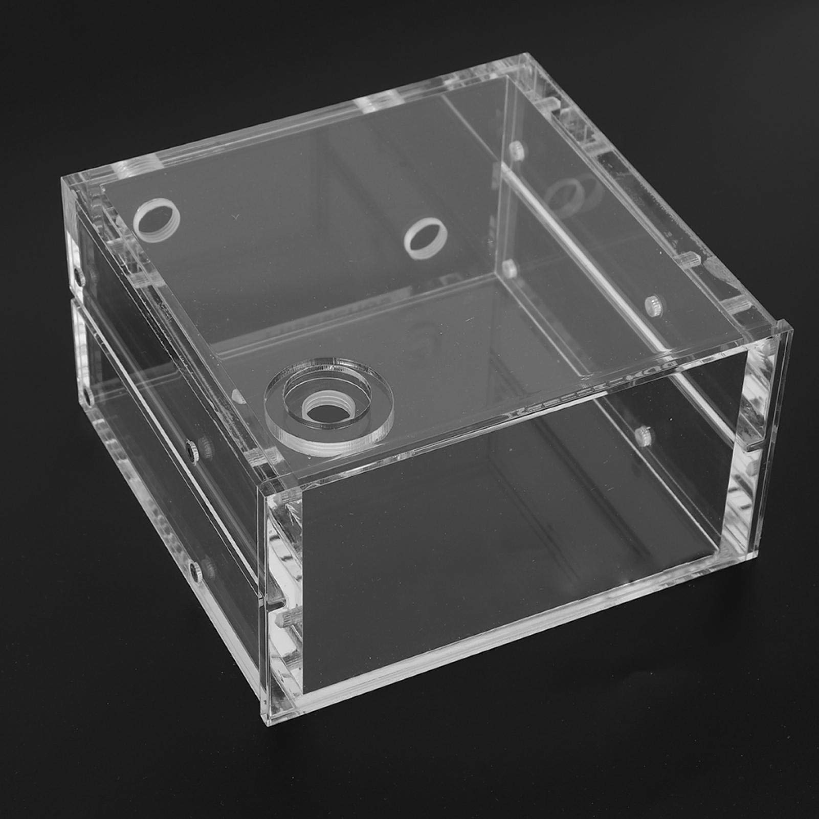 1.25L Transparent Acrylic PC CPU Water Cooling Block with Reservoir - High Performance Radiator for Custom Liquid Cooling PC Builds - Ideal for Gaming Rigs, Workstations, and Overclocking Systems
