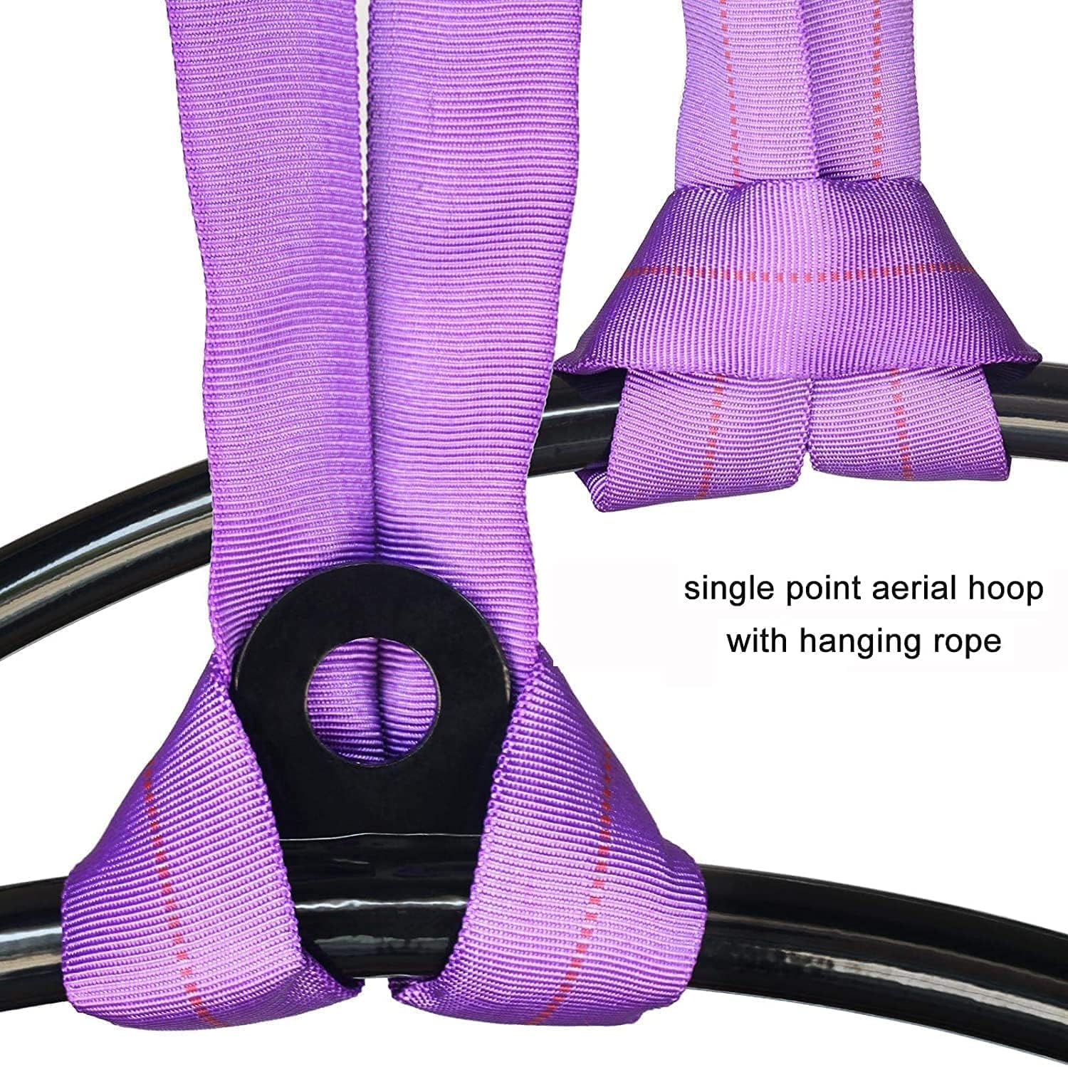 PRIOR FITNESS Professional Aerial Lyra Hoop Set for Adults - Stainless Steel Single Point Suspension Ring (25mm & 32mm Tube Diameter) - Perfect for Home Gym, Circus Training & Aerial Yoga