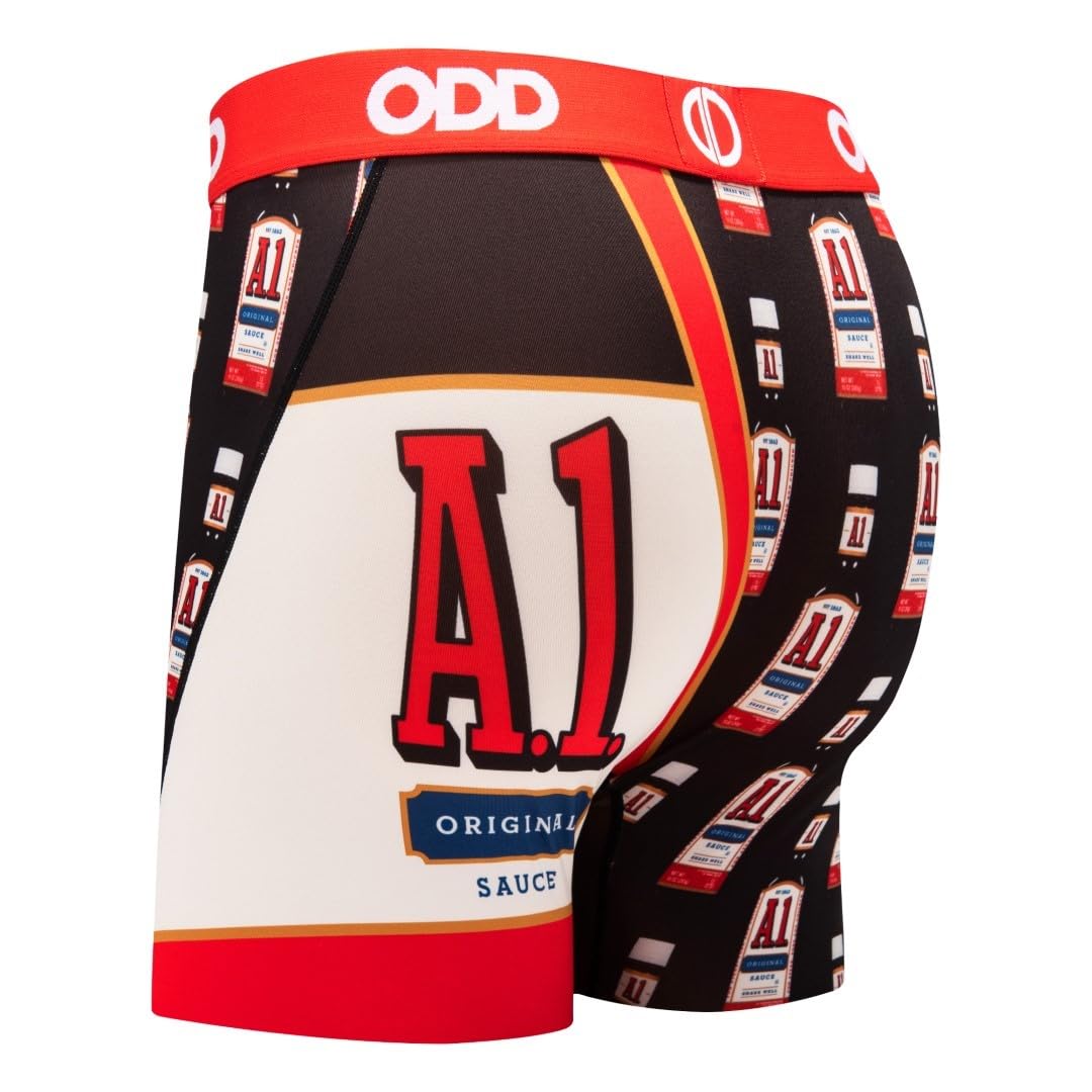 Funny Men's Boxer Briefs with Hot Sauce & Condiment Prints - Comfortable & Breathable Underwear for Casual Wear, Gifts, and Everyday Use