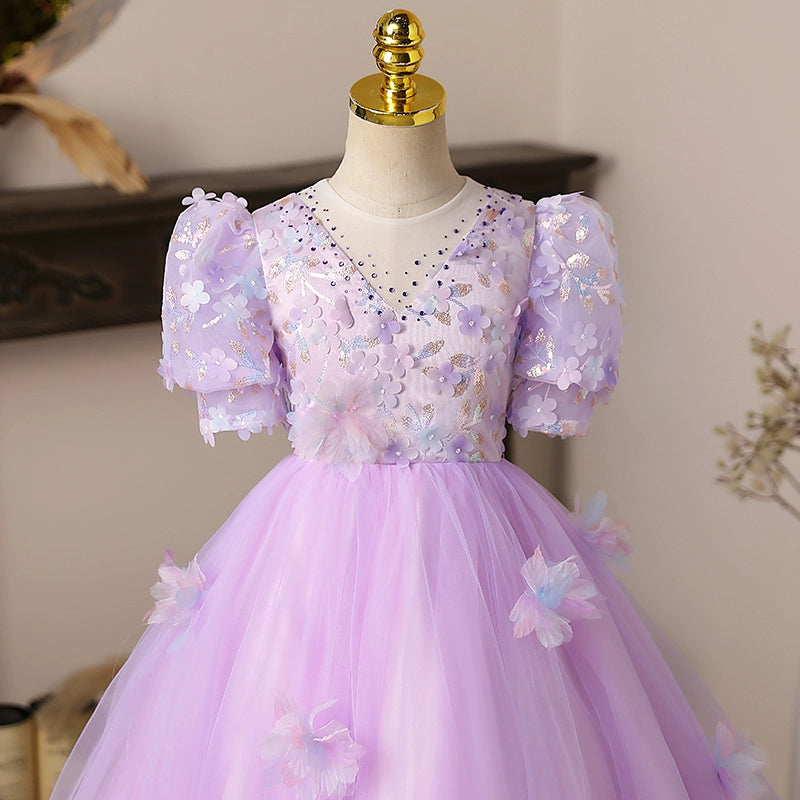 Beautiful White First Communion Dress for Baby Girls - Toddler Princess Party Gown for Birthday & Special Occasions