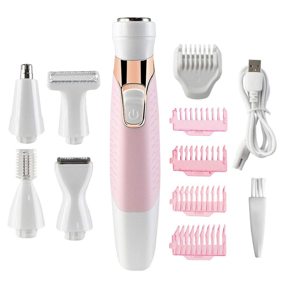 Beaupretty 5-in-1 Multifunctional Electric Shaver & Epilator for Women - Facial Hair Remover, Lip Razor, Trimmer & Hair Removal Device | Perfect for Travel, Home Use & Quick Grooming