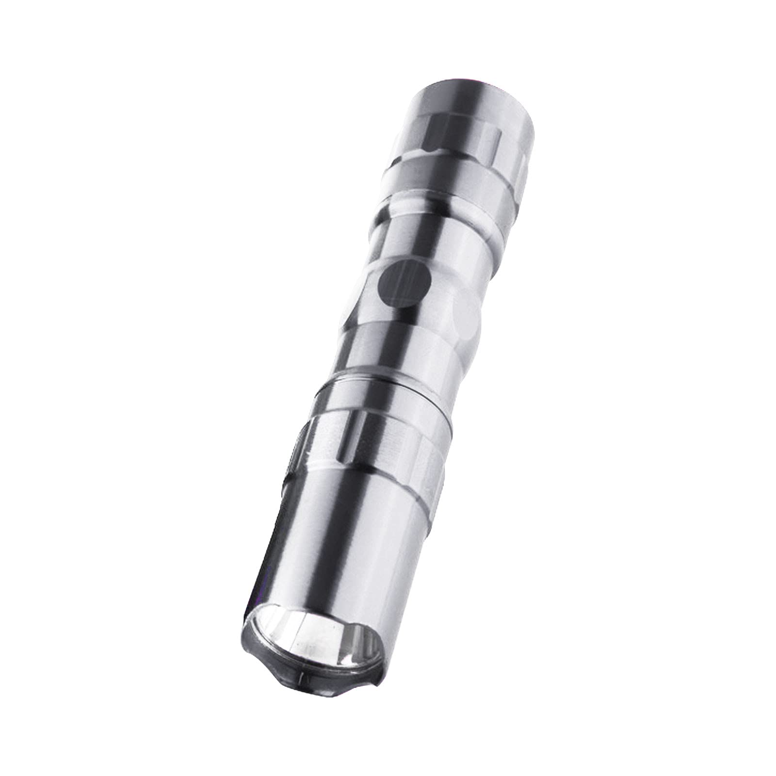 TWFERR Ultra Bright LED Mini Flashlight - Waterproof Camping & Hiking Torch - Silver Compact Light for Outdoor Adventures, Emergency Kits & Nighttime Use