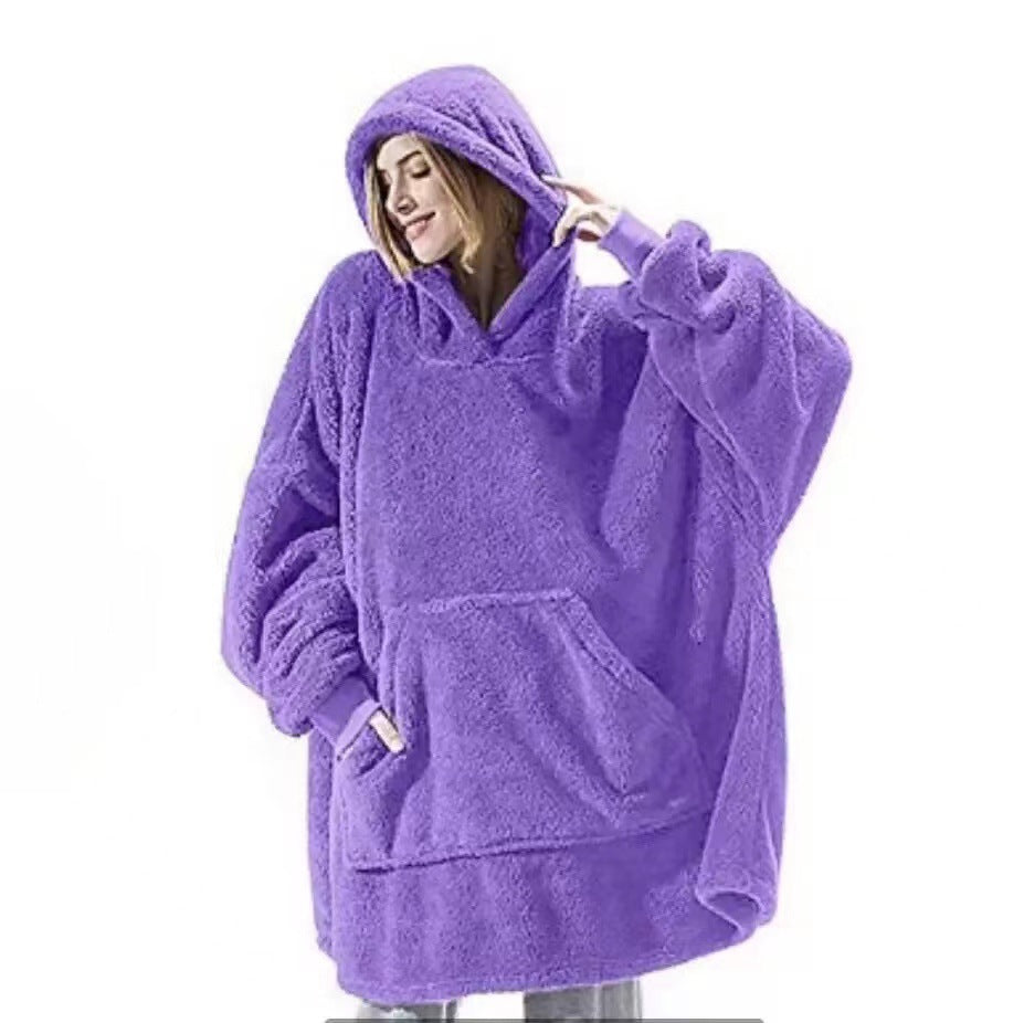 Women's Winter Hoodie Sweatshirt with Big Pocket - Cozy Fleece Hooded Pullover for Cold Weather - Perfect for Outdoor Activities, Casual Wear & Lounge