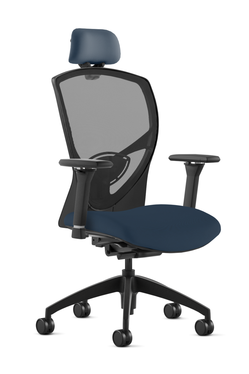 9 to 5 Theory 2180 High Back Ergonomic Office Chair with Adjustable Headrest & Seat Slider - Comfortable Task Chair for Long Hours Computer Work, Home Office & Gaming Setup
