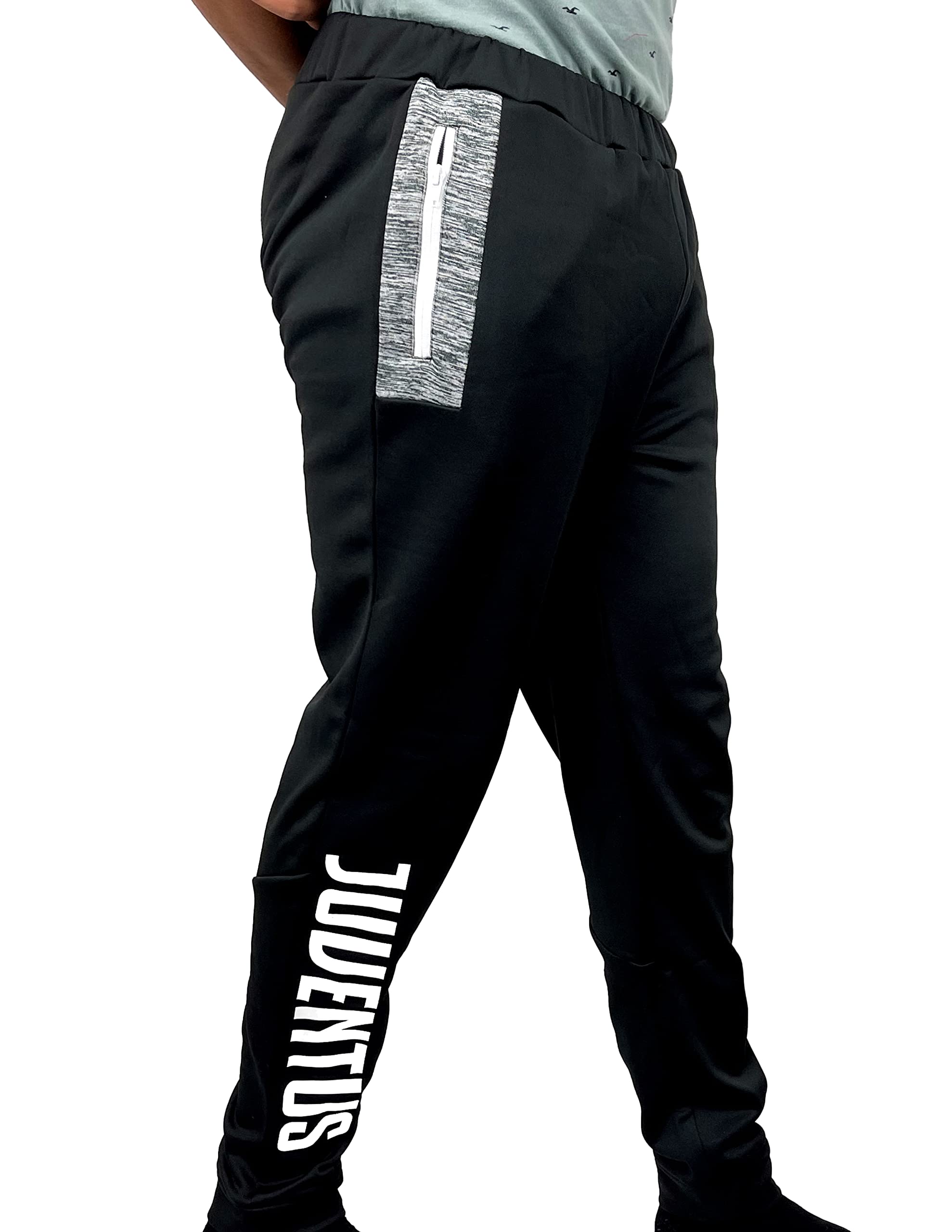 Icon Sports Men's Juventus Tracksuit 2-Piece Set - Hooded Pullover Sweater & Jogger Pants | Official Football Fan Apparel for Training, Lounge & Match Day Support