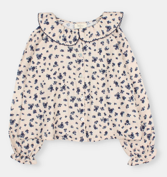 BUHO COTTON COTTAGE BLOUSE for Girls (4-14 Years) - Soft & Comfortable Floral Print Top for Casual Wear, School & Outdoor Activities