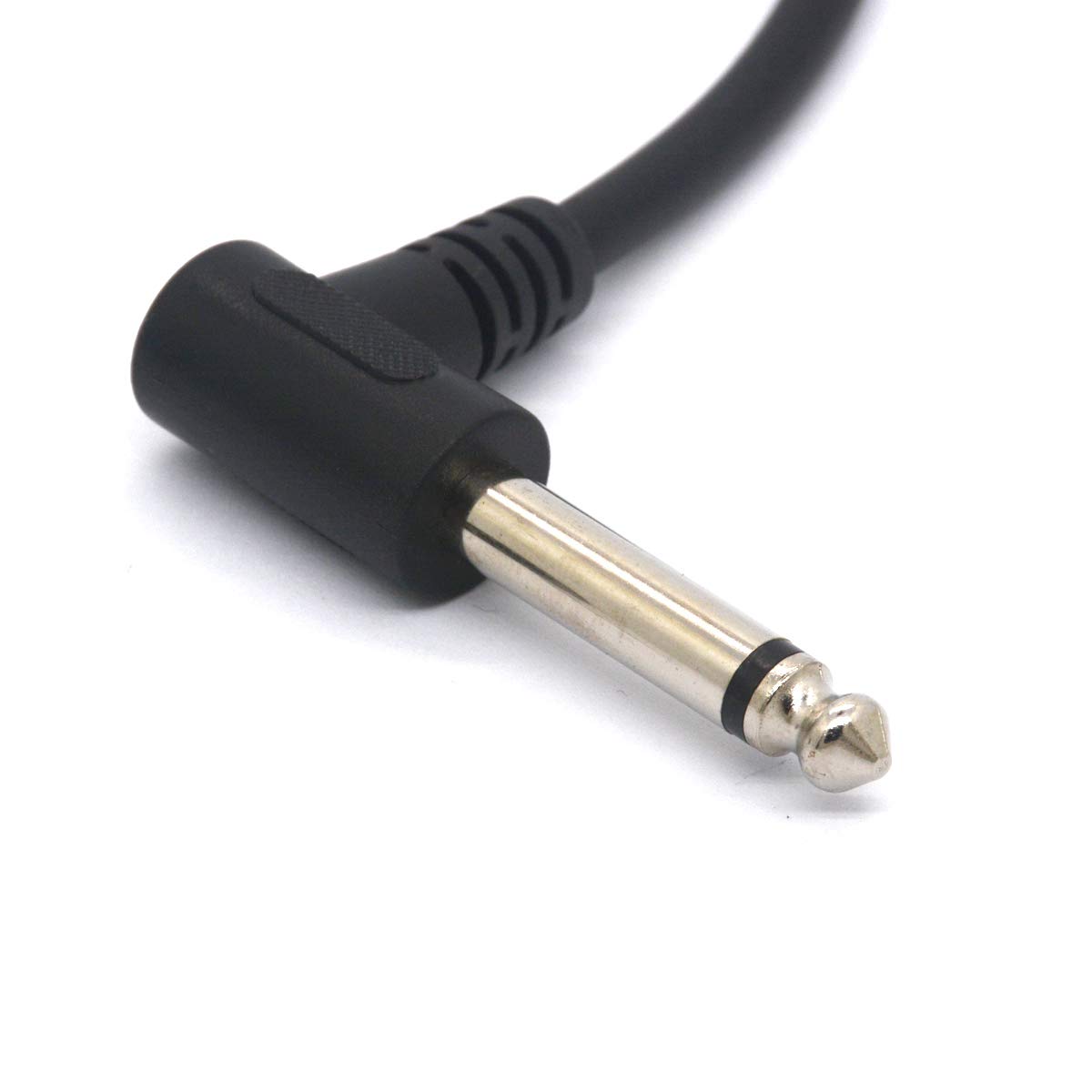 6.35mm Right Angle Male to Female Stereo TRS Cable - 1/4 Inch Headphone Extension Cord for Guitar, AMP, Synth, Amplifier, Speaker & Piano - Perfect for Home Studio, Live Performances & Audio Equipment Connections