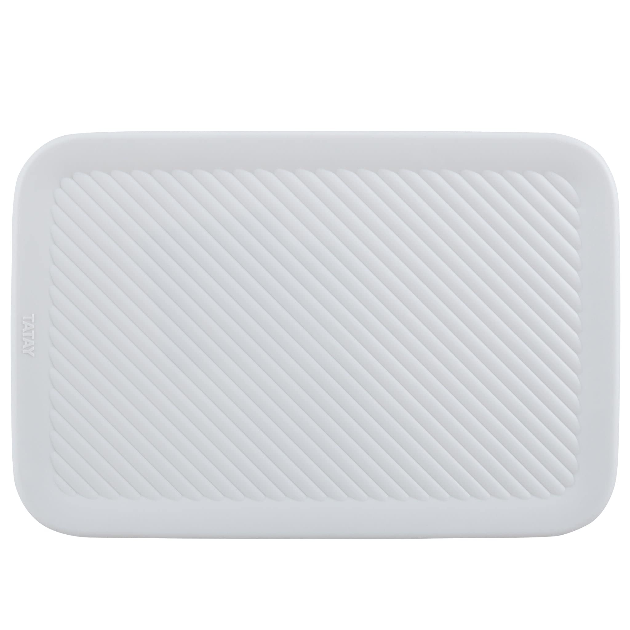 Superior Ribbed Collection Lid for Decorative Plastic Storage Bins - Medium White Smoke (5 Liter) - Perfect for Organizing Closet, Shelves, Drawers & Home Storage Solutions