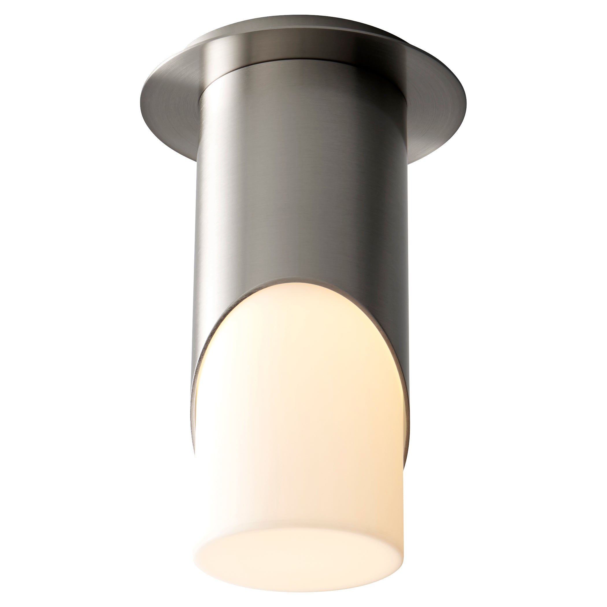 Oxygen Ellipse 3 354 224 Ceiling Mounts in Satin Nickel - Modern Lighting Fixture for Living Room, Bedroom & Office Decor