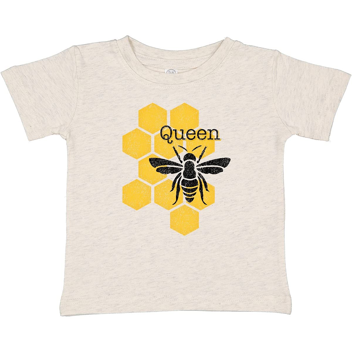 Inktastic Honeycomb Queen Bee Baby T-Shirt - Cute Bee-Themed Cotton Tee for Infants & Toddlers - Perfect for Playdates, Birthday Parties & Photo Shoots