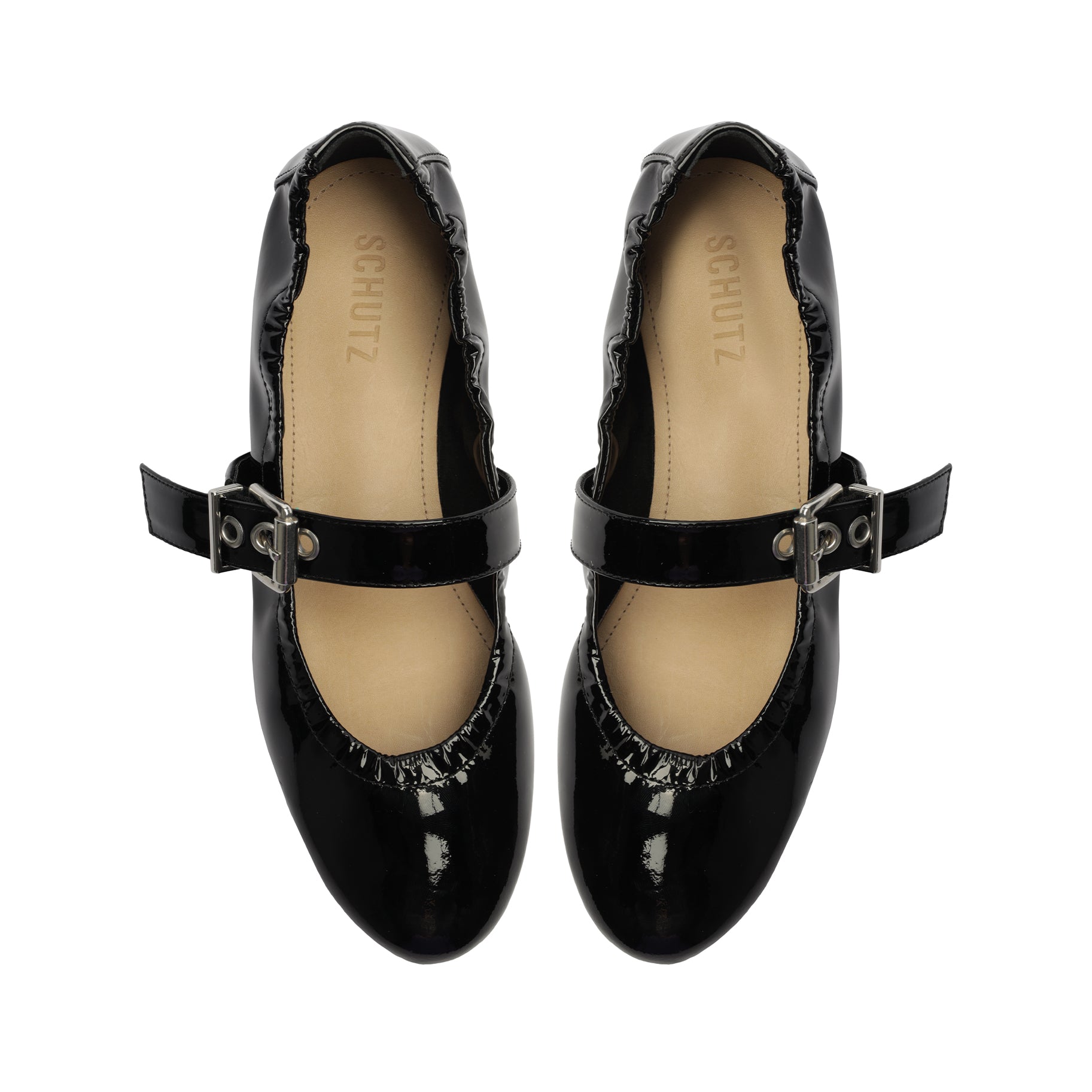 Calita Patent Leather Women's Flats - Comfortable & Stylish Ballet Shoes for Work, Office, and Casual Wear