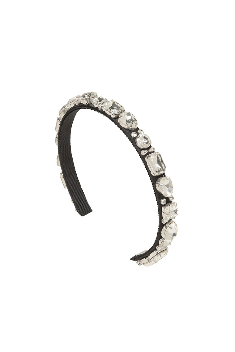 Jennifer Behr Lucia Headband - Elegant Rhinestone Hair Accessory for Women | Perfect for Weddings, Parties & Special Occasions