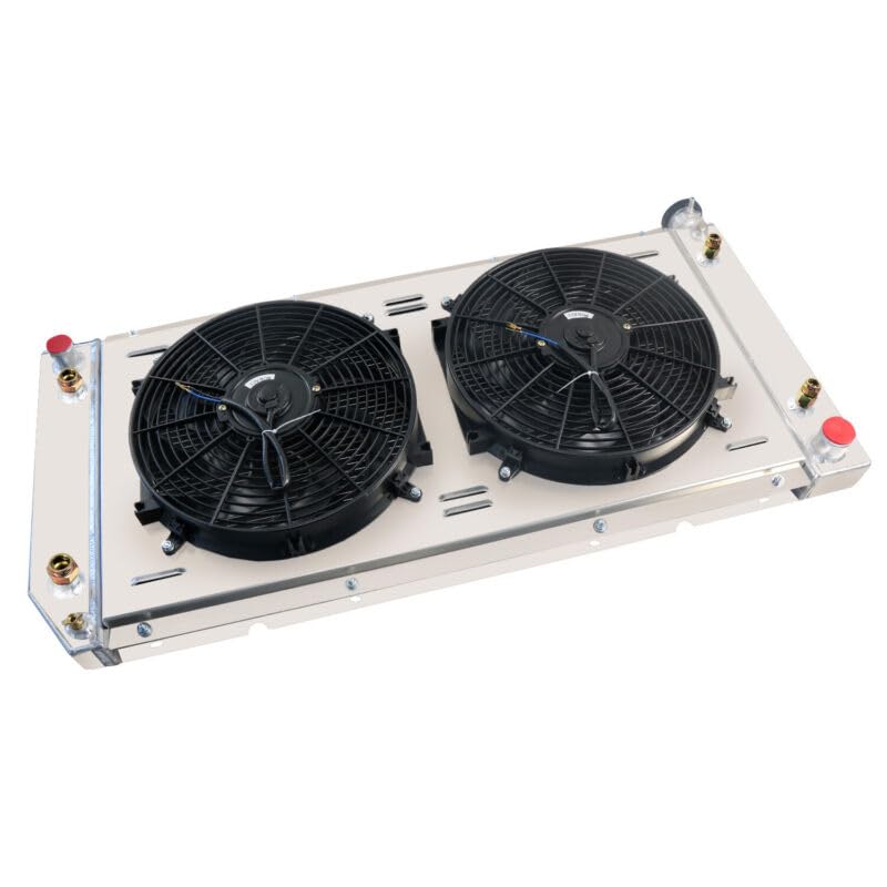 High-Performance 3-Row Aluminum Radiator with Dual 14