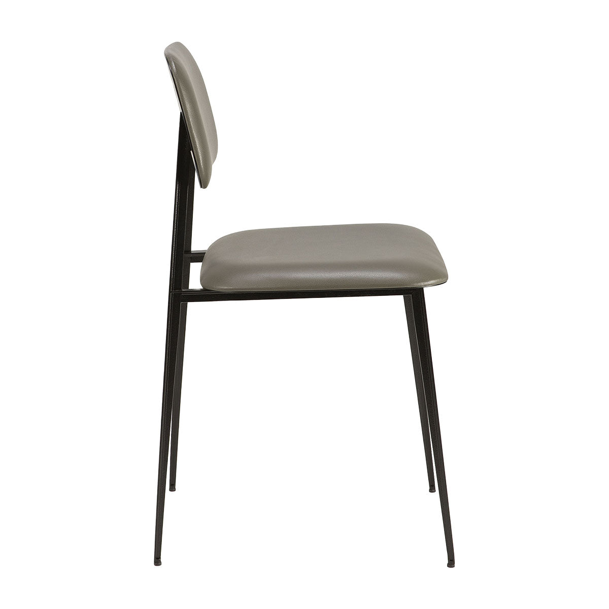 Premium DC Leather Dining Chair - Modern PU Leather Upholstered Seat with Sturdy Metal Legs - Perfect for Kitchen, Dining Room, and Home Office Use