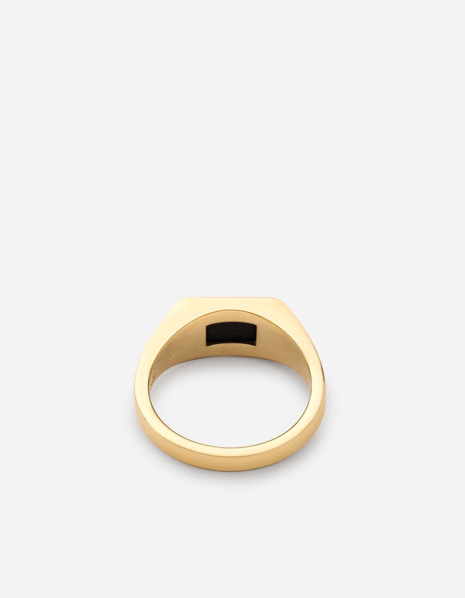 Slim Lennox Onyx Ring - 14K Gold Vermeil Stackable Ring for Women - Perfect for Everyday Wear, Gifts & Special Occasions