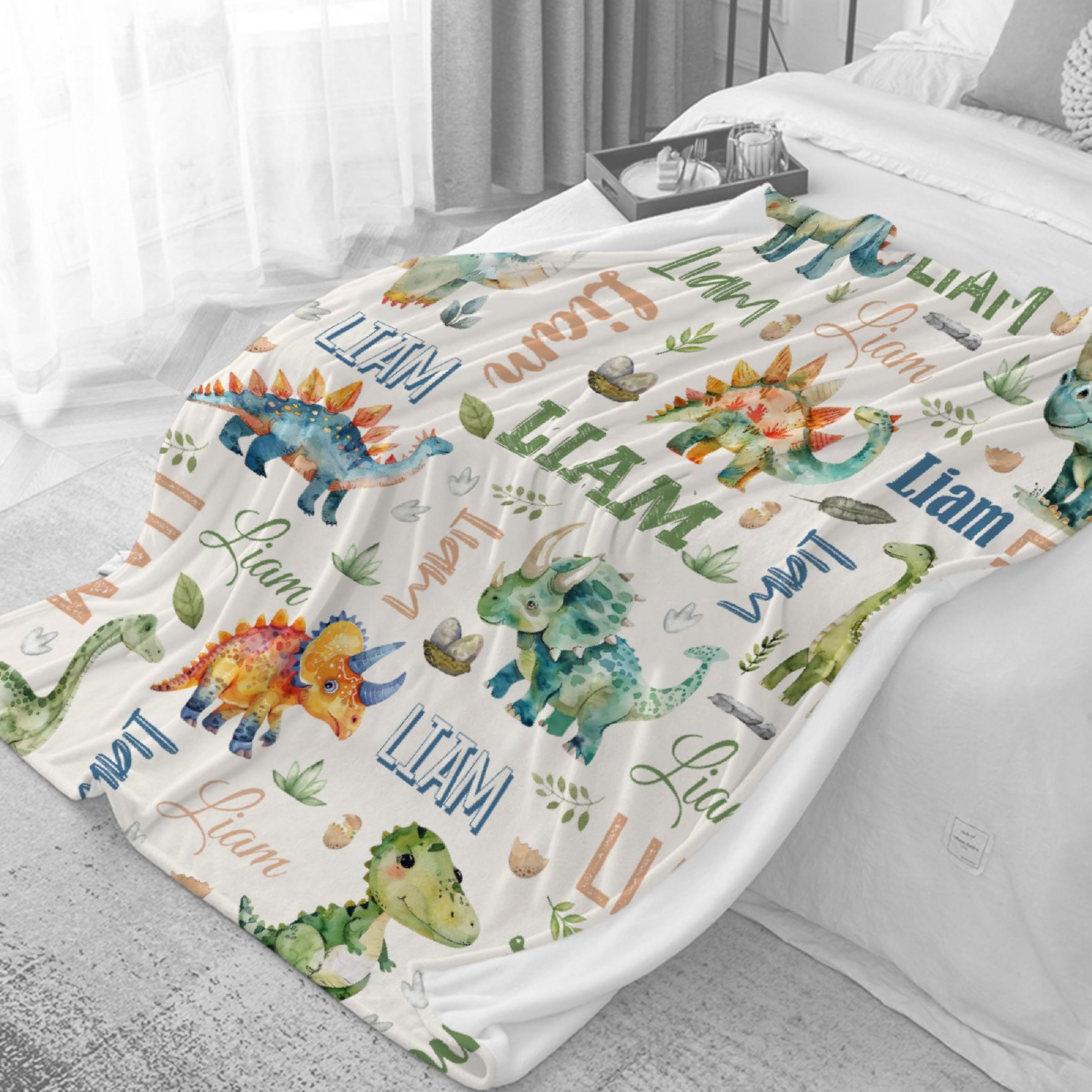 Personalized Baby Blanket for Girls & Boys - Custom Name Blanket for Newborns, Infants & Toddlers - 40