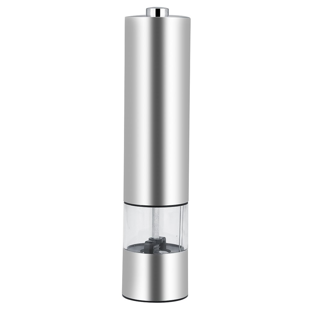 Premium EVTSCAN Electric Pepper Grinder & Salt Mill - Rechargeable Stainless Steel Spice Grinder with Adjustable Coarseness - Perfect for Kitchen, Dining Table & Outdoor Cooking