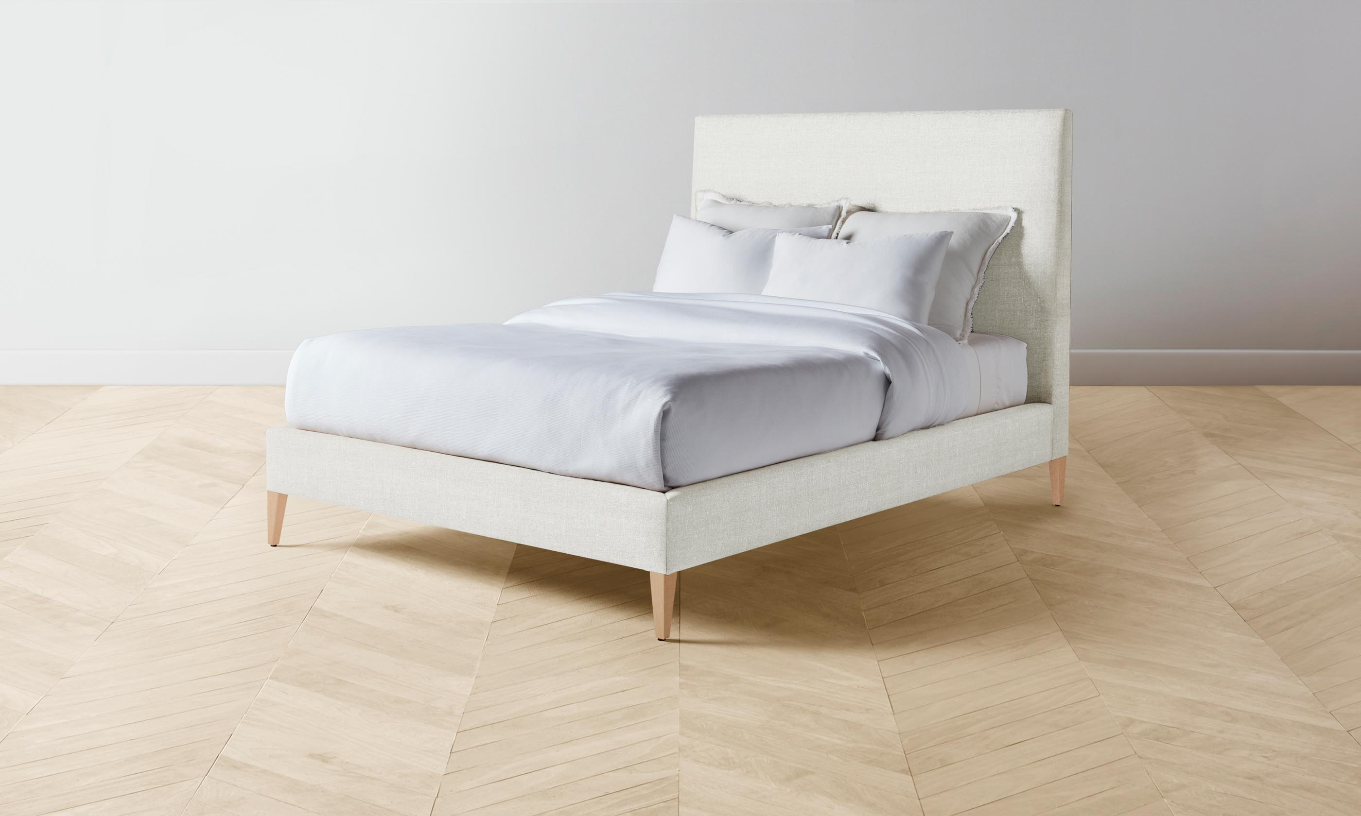 Essex Bed - Premium Performance Linen Weave Flour Sack - Perfect for Farmhouse Decor, Guest Rooms & Cozy Bedroom Retreats