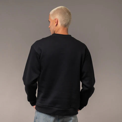 Unisex Vulk Billboard Crew Neck Sweatshirt - Black | Comfortable & Stylish Pullover for Casual Wear, Street Fashion & Everyday Outfits